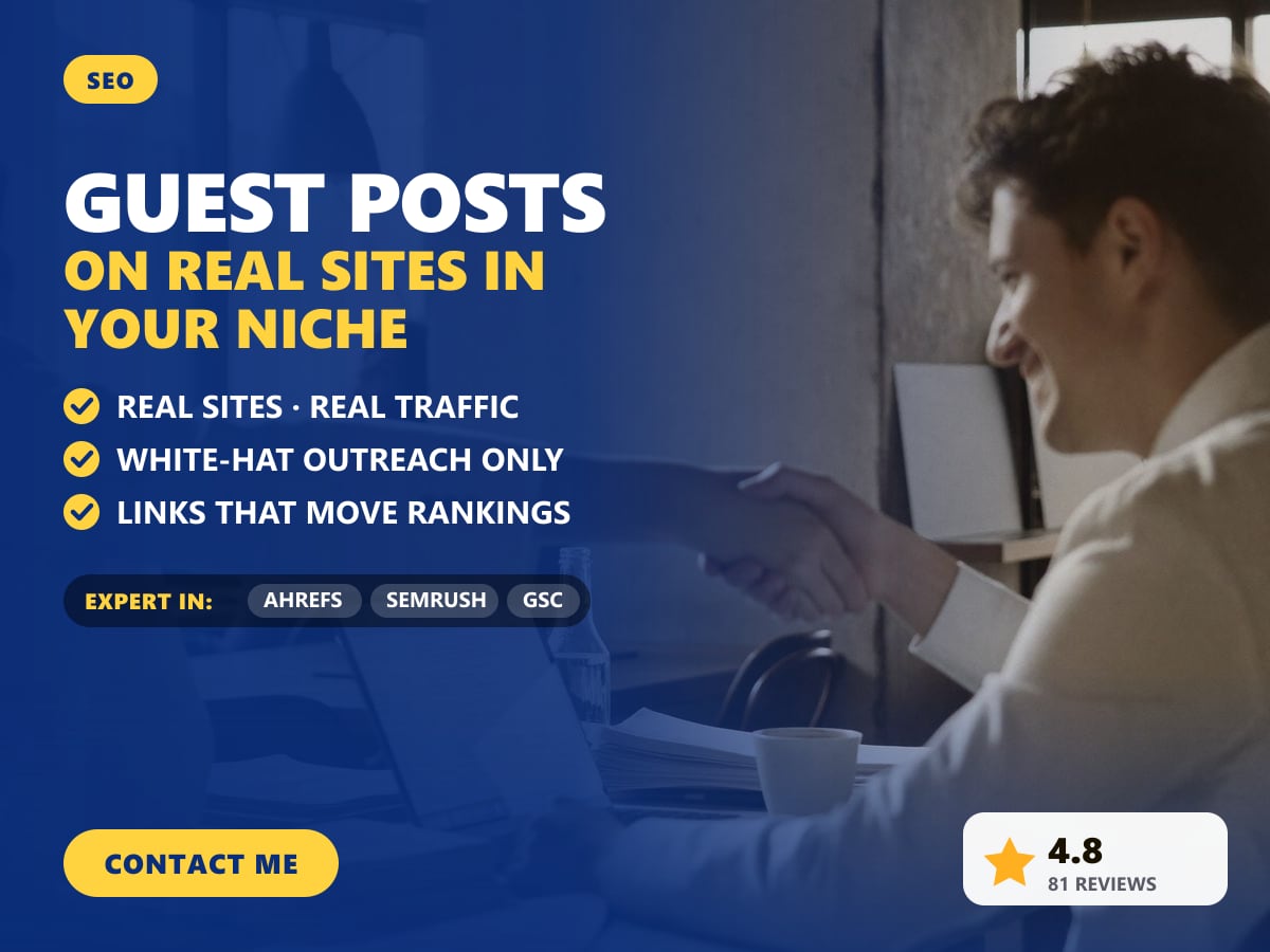 Guest posts on real sites in your niche — image 1