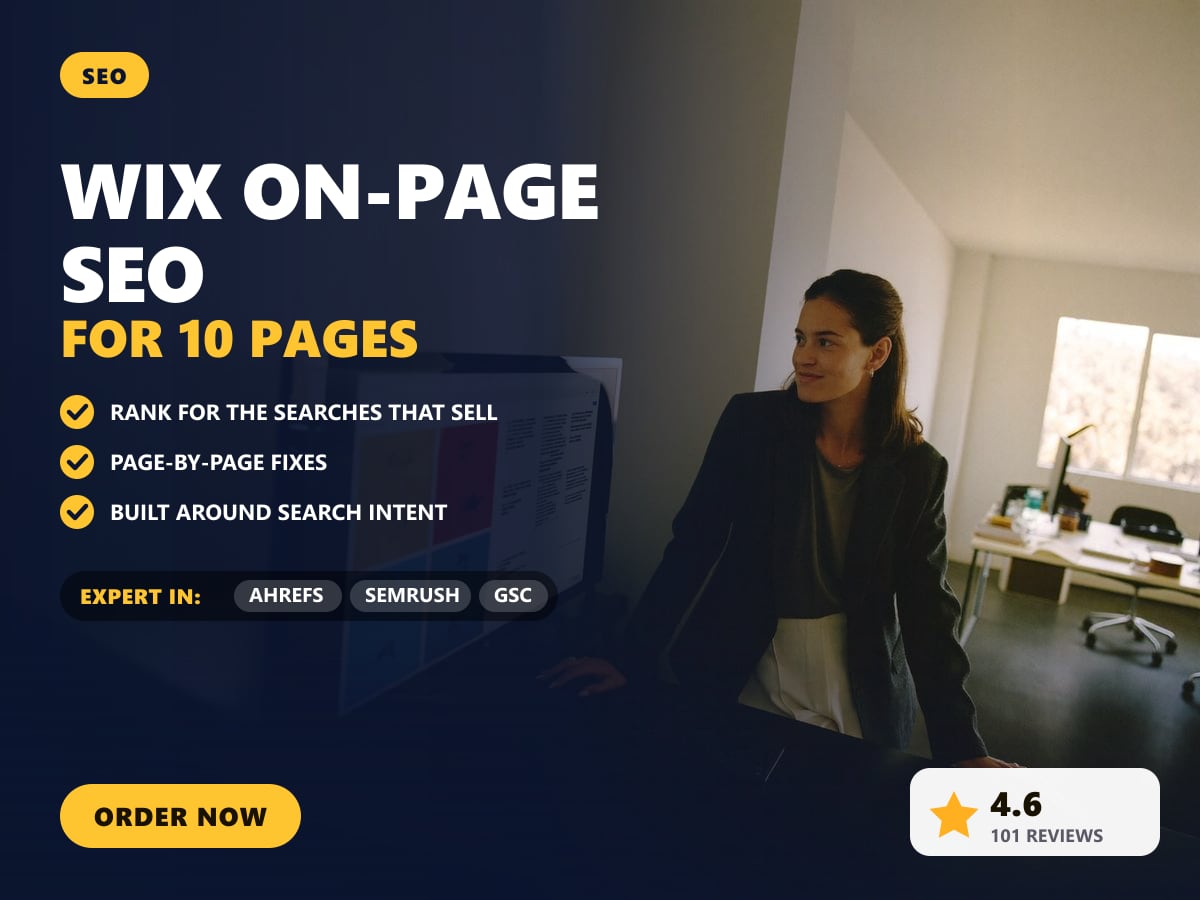 Wix on-page SEO for 10 pages — image 1