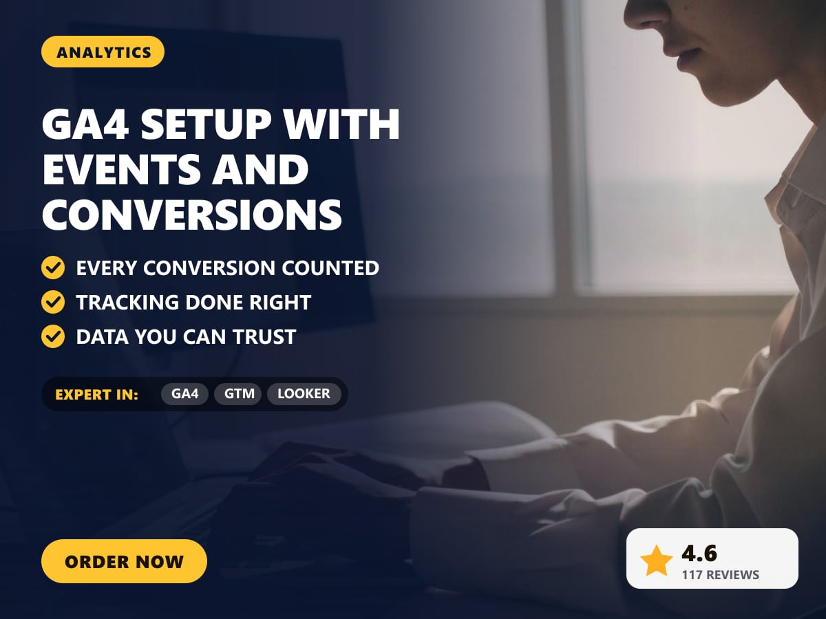 GA4 setup with events and conversions — image 1