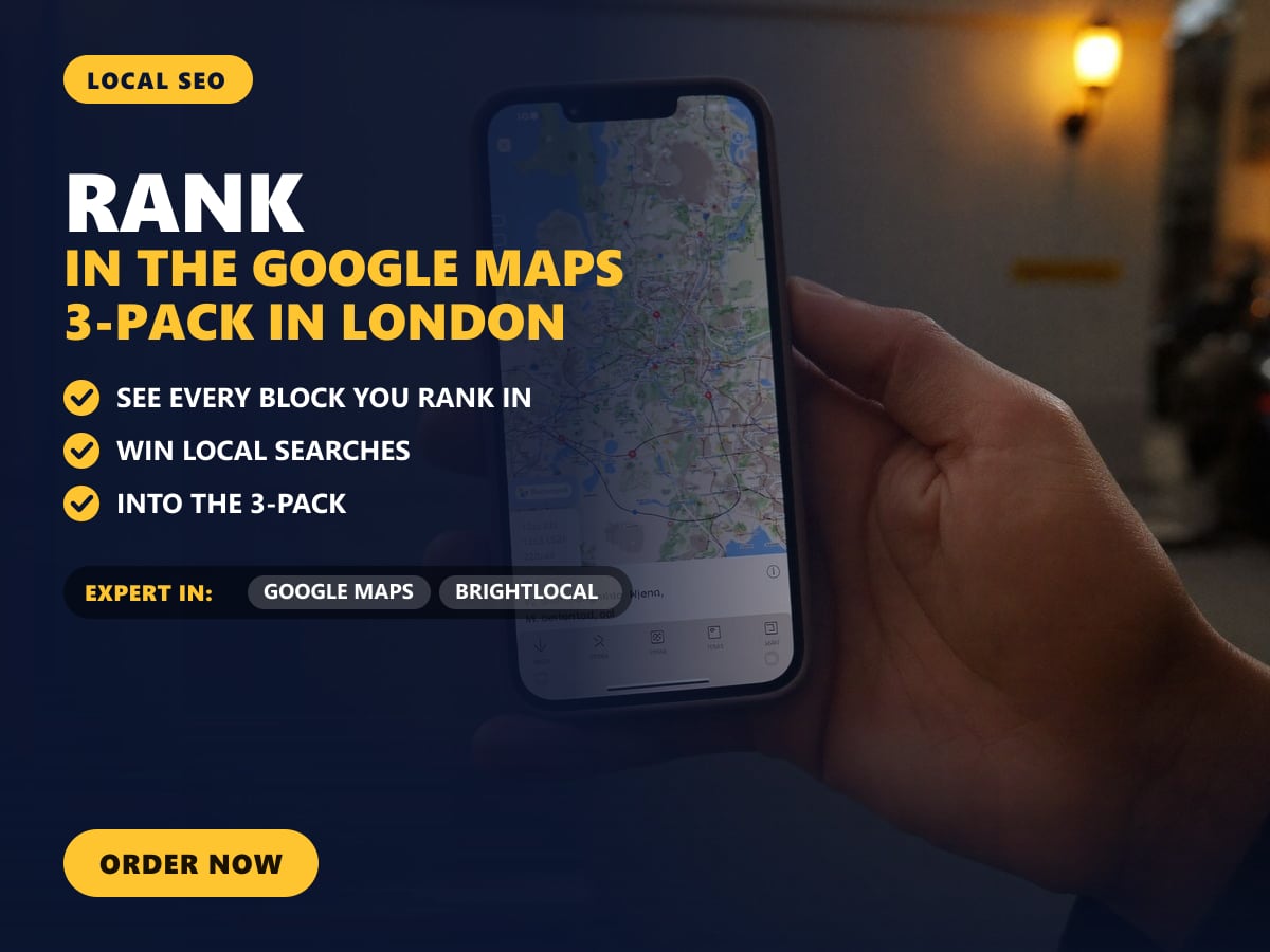 Rank in the Google Maps 3-pack in London — image 1