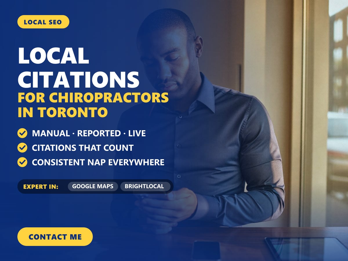 Local citations for chiropractors in Toronto — image 1