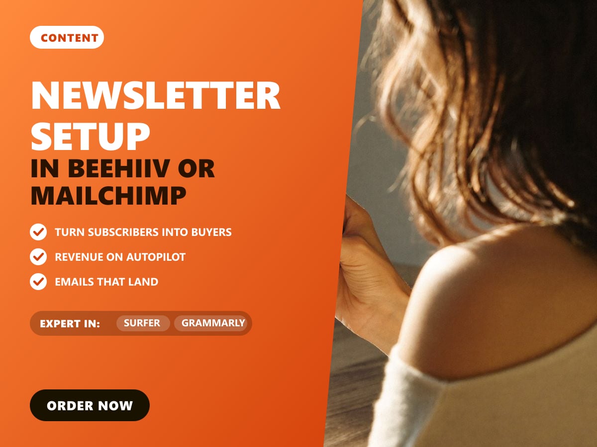 Newsletter setup in Beehiiv or Mailchimp — image 1