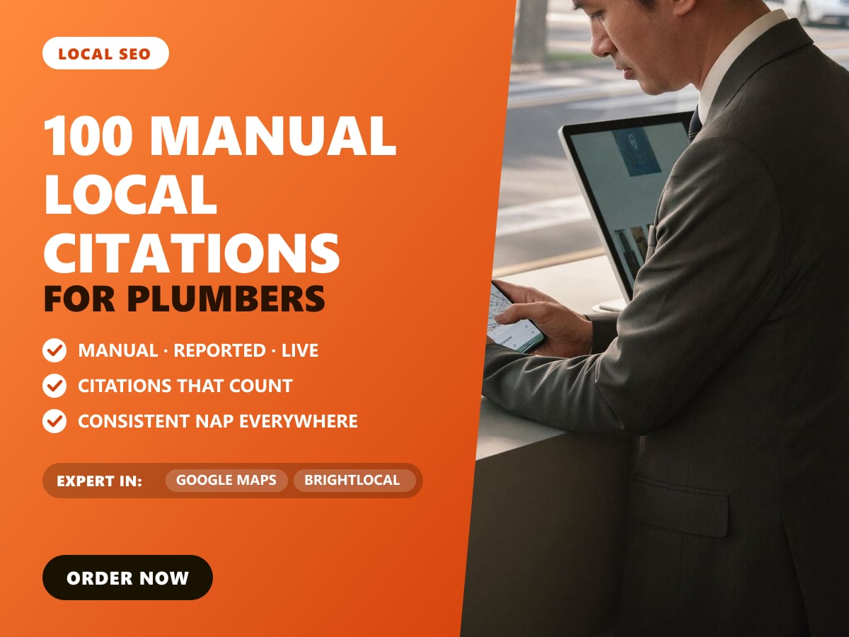 100 manual local citations for plumbers — image 1