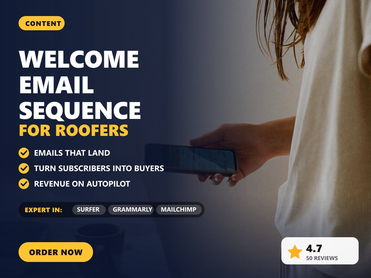 Welcome email sequence for roofers — image 1