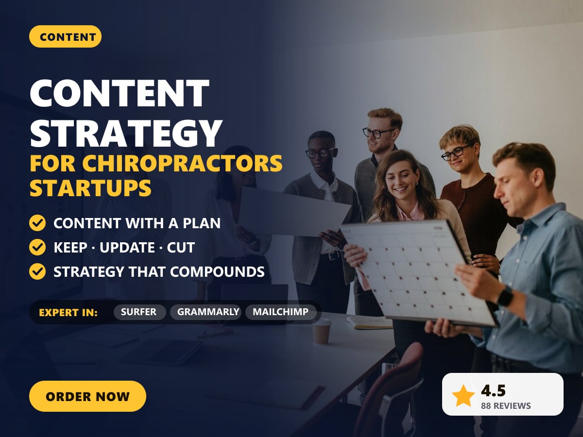 Content strategy for chiropractors startups — image 1