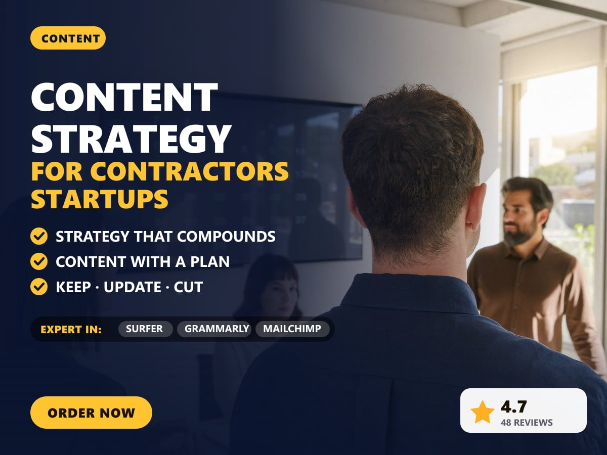 Content strategy for contractors startups — image 1