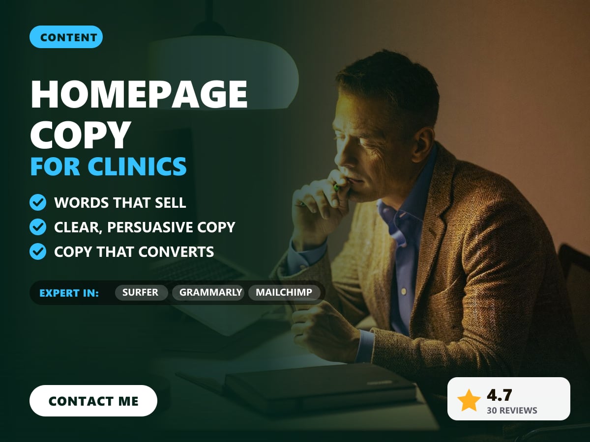 Homepage copy for clinics — image 1