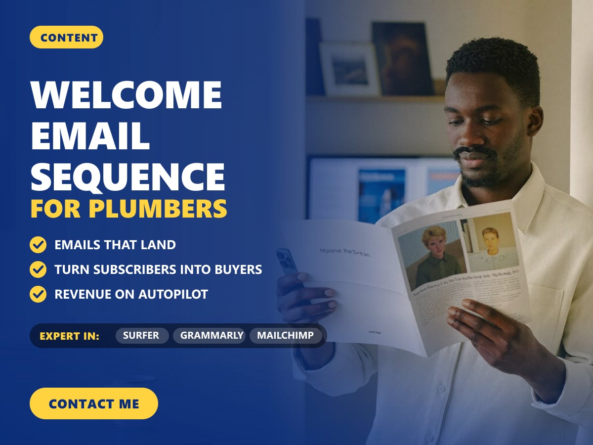 Welcome email sequence for plumbers — image 1