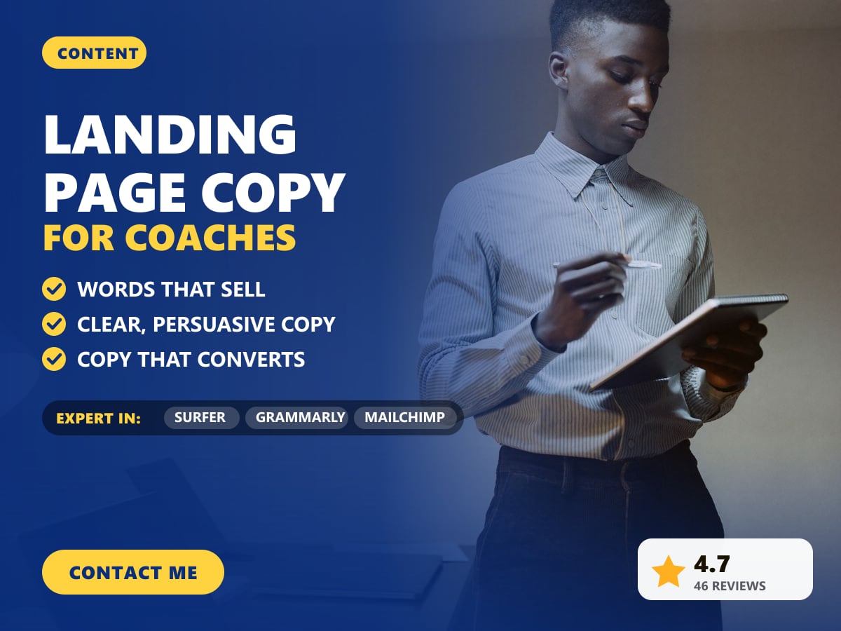 Landing page copy for coaches — image 1