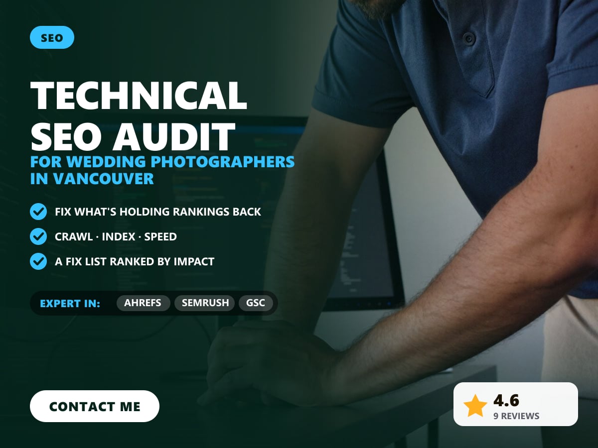 Technical SEO audit for wedding photographers in Vancouver — image 1