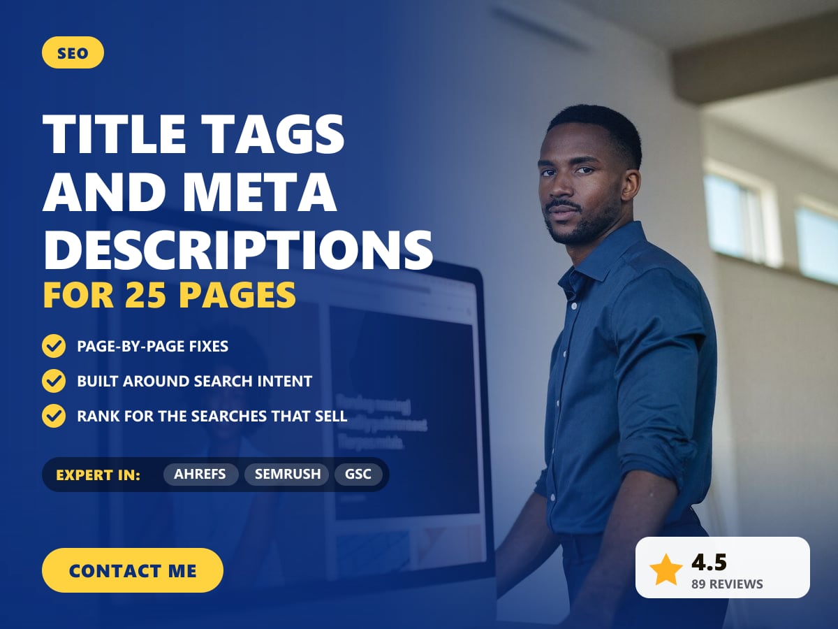Title tags and meta descriptions for 25 pages — image 1