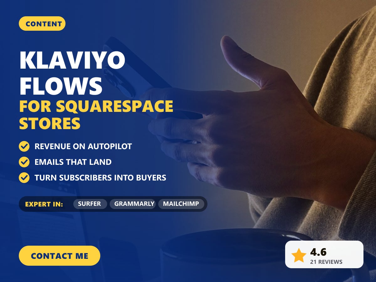 Klaviyo flows for Squarespace stores — image 1