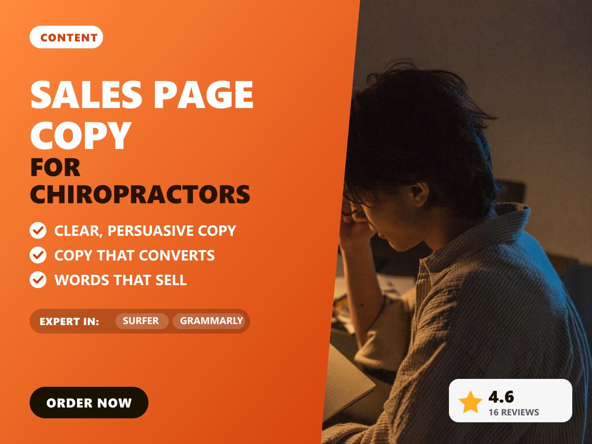 Sales page copy for chiropractors — image 1