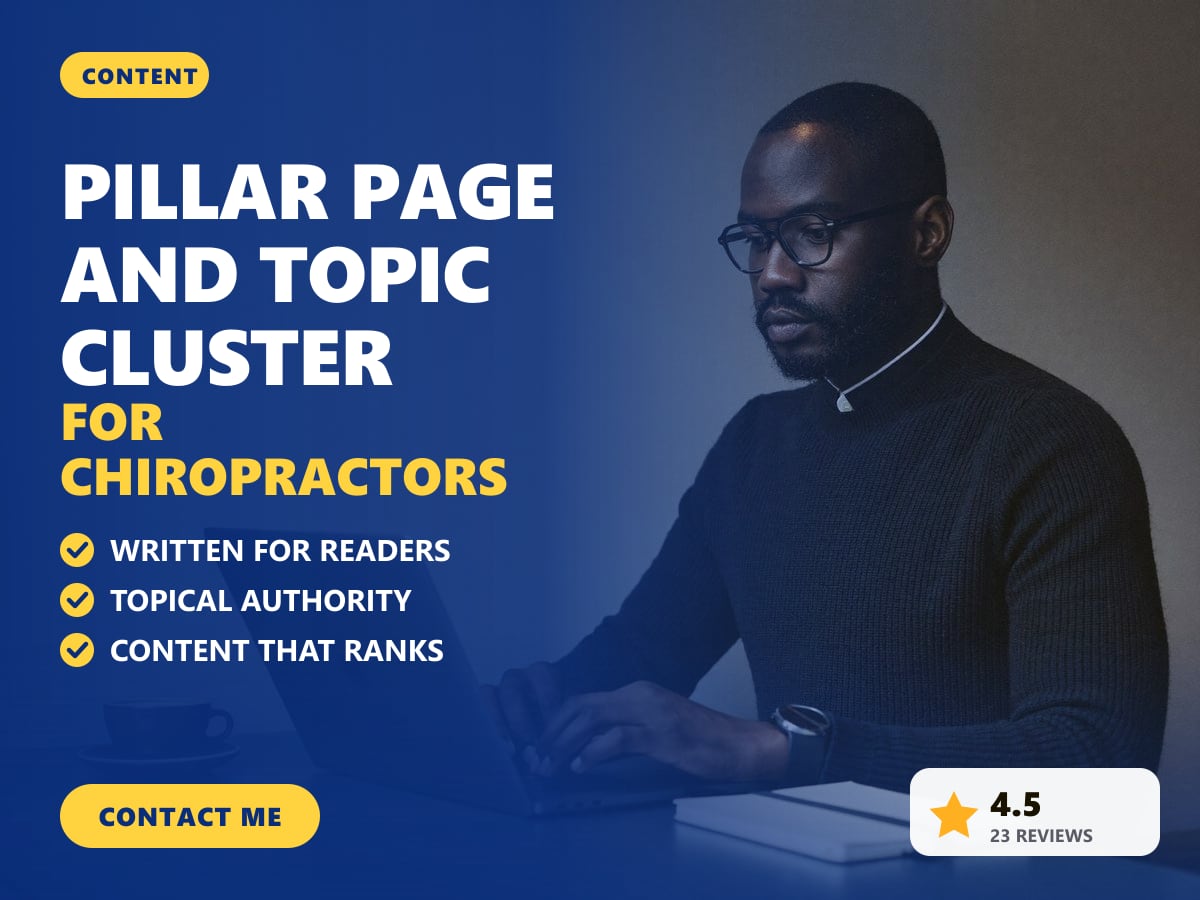 Pillar page and topic cluster for chiropractors — image 1