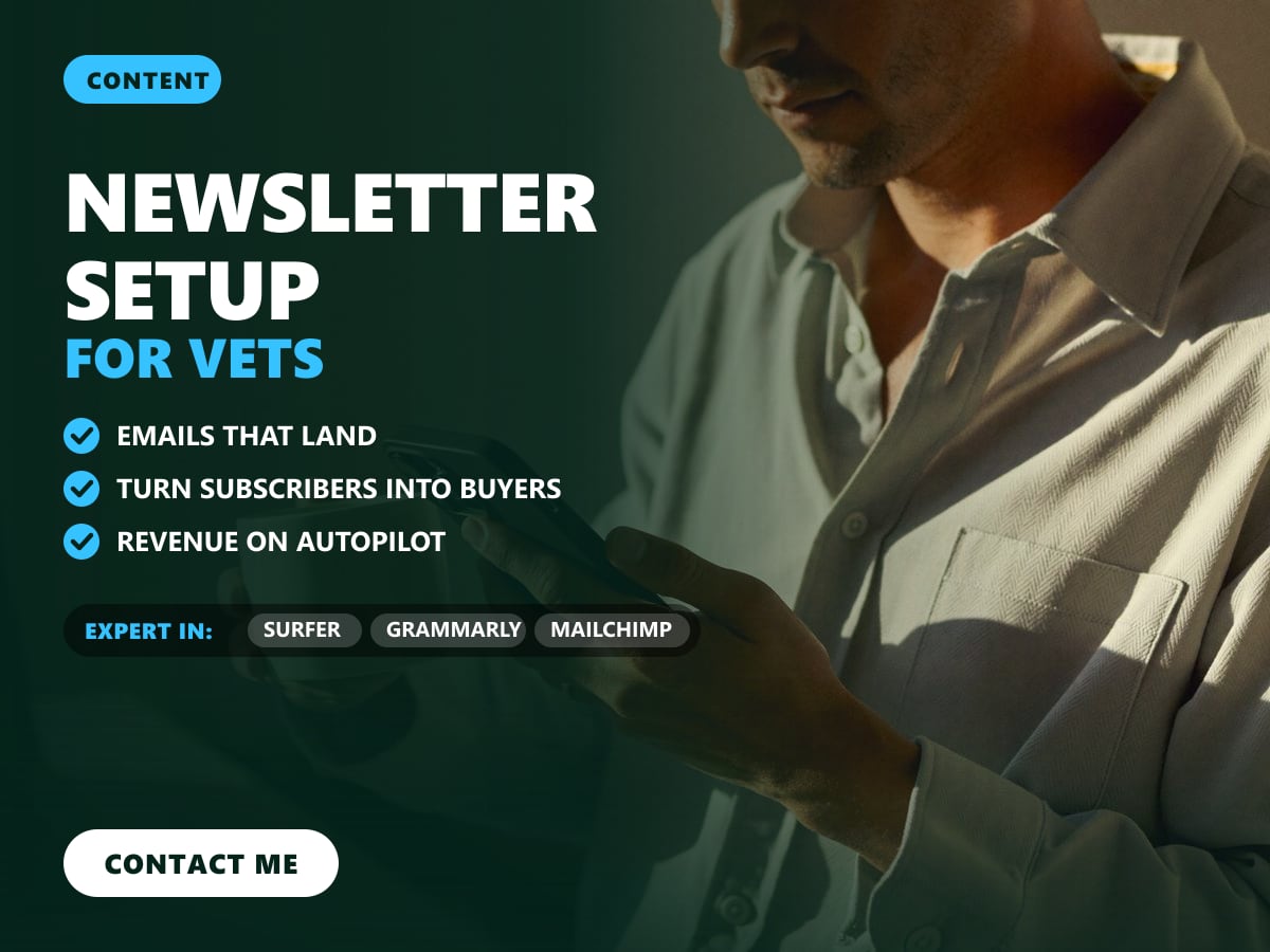Newsletter setup for vets — image 1