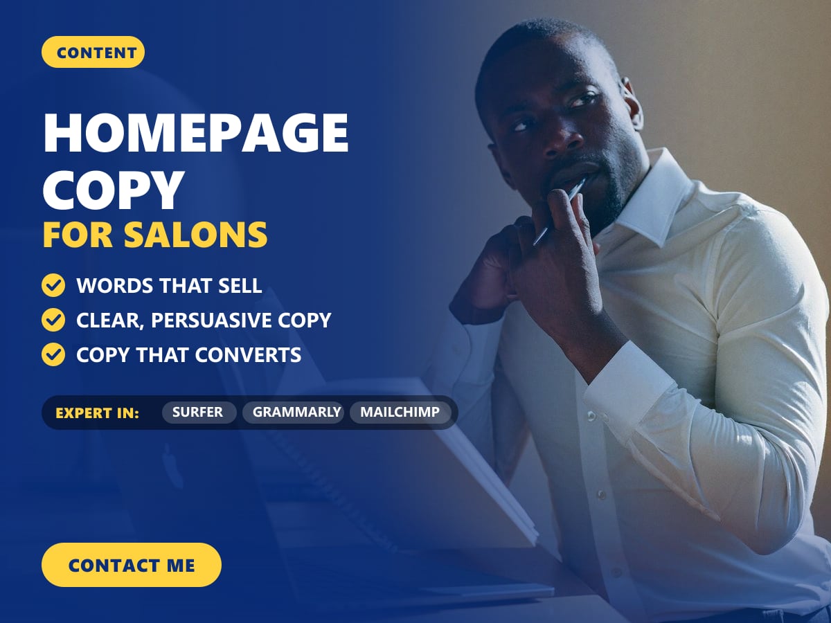 Homepage copy for salons — image 1