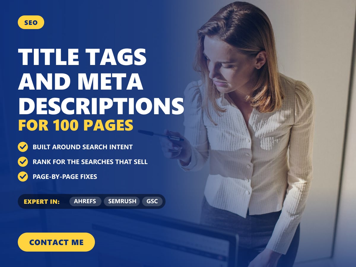 Title tags and meta descriptions for 100 pages — image 1