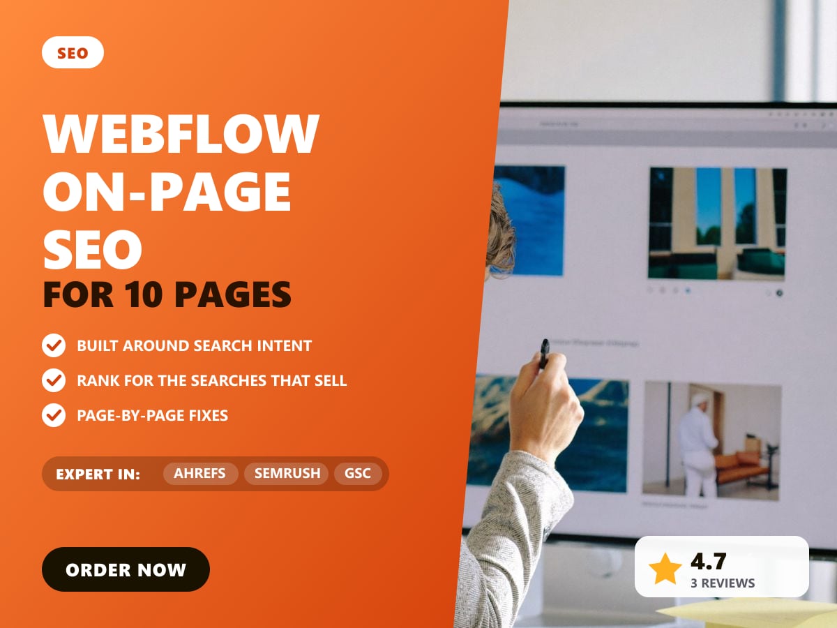 Webflow on-page SEO for 10 pages — image 1