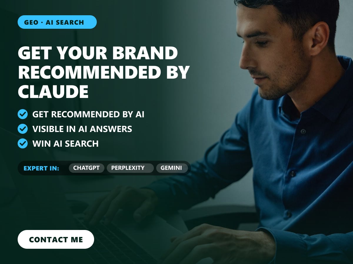 Get your brand recommended by Claude — image 1