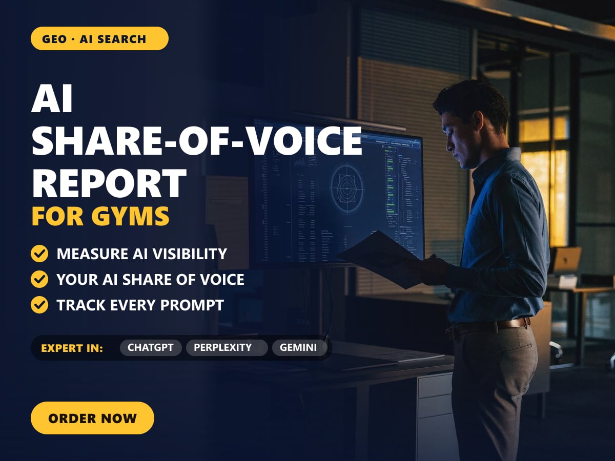 AI share-of-voice report for gyms — image 1