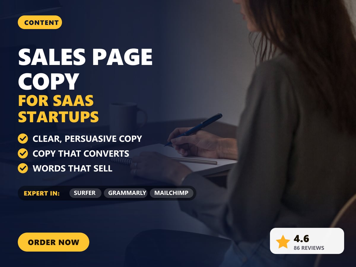Sales page copy for SaaS startups — image 1