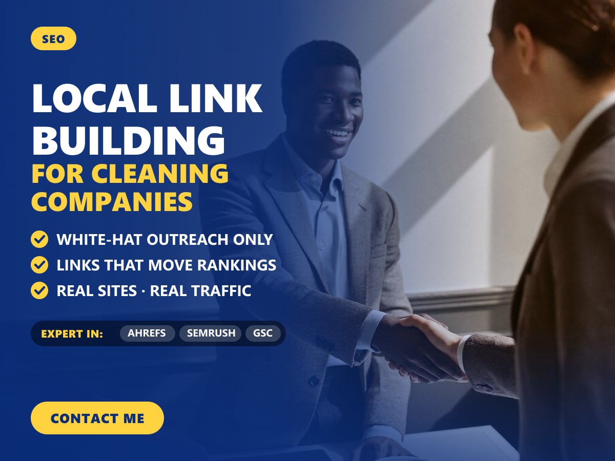 Local link building for cleaning companies — image 1