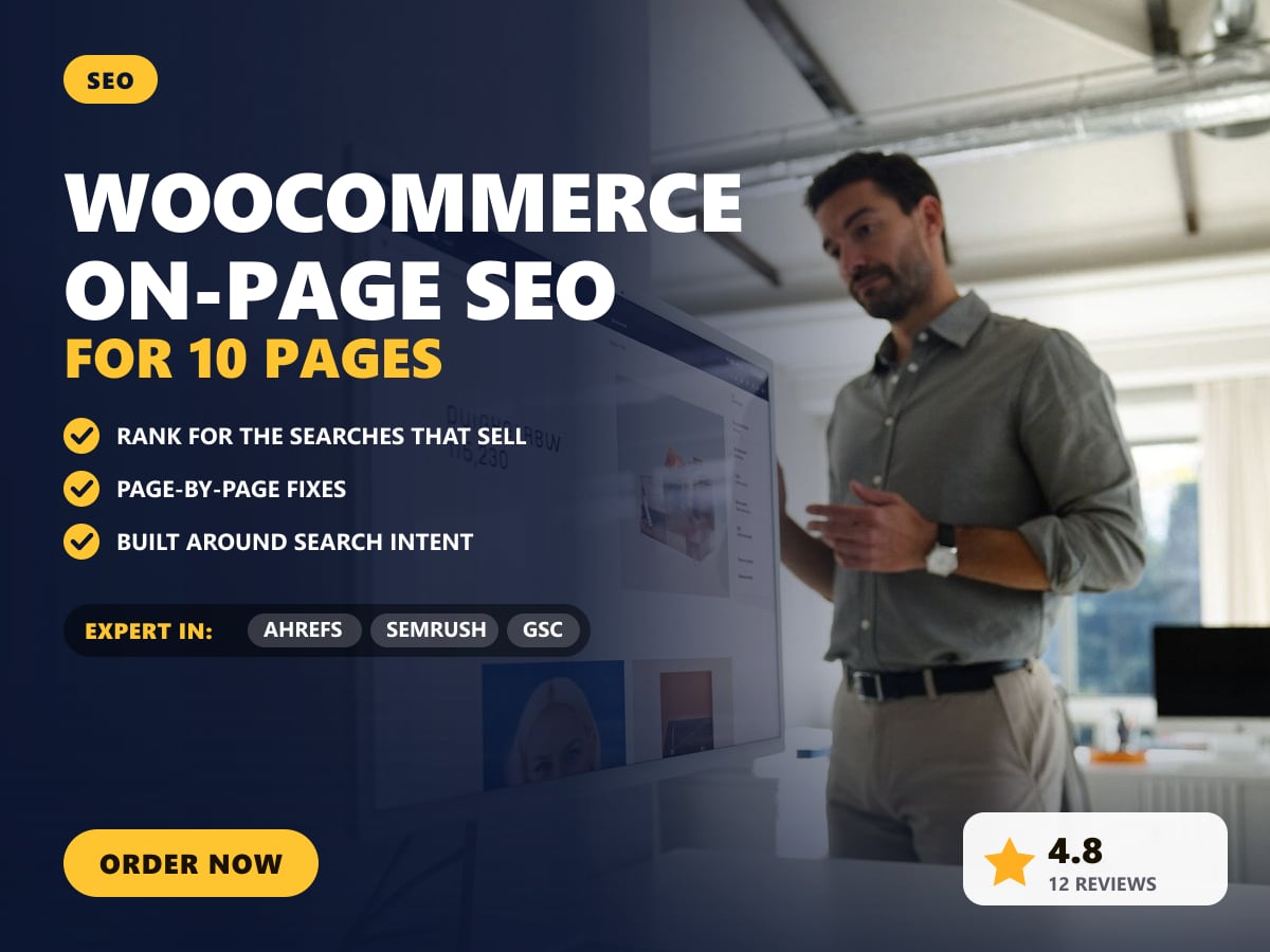 WooCommerce on-page SEO for 10 pages — image 1