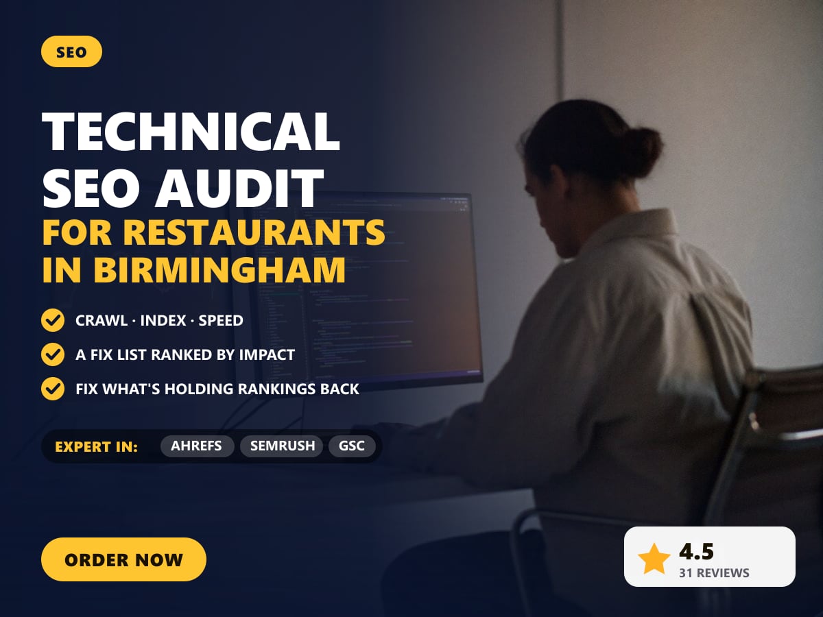 Technical SEO audit for restaurants in Birmingham — image 1
