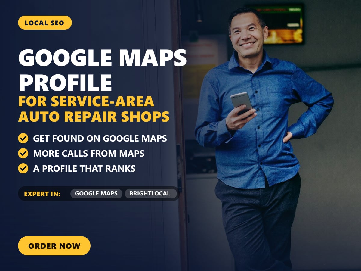 Google Maps profile for service-area auto repair shops — image 1