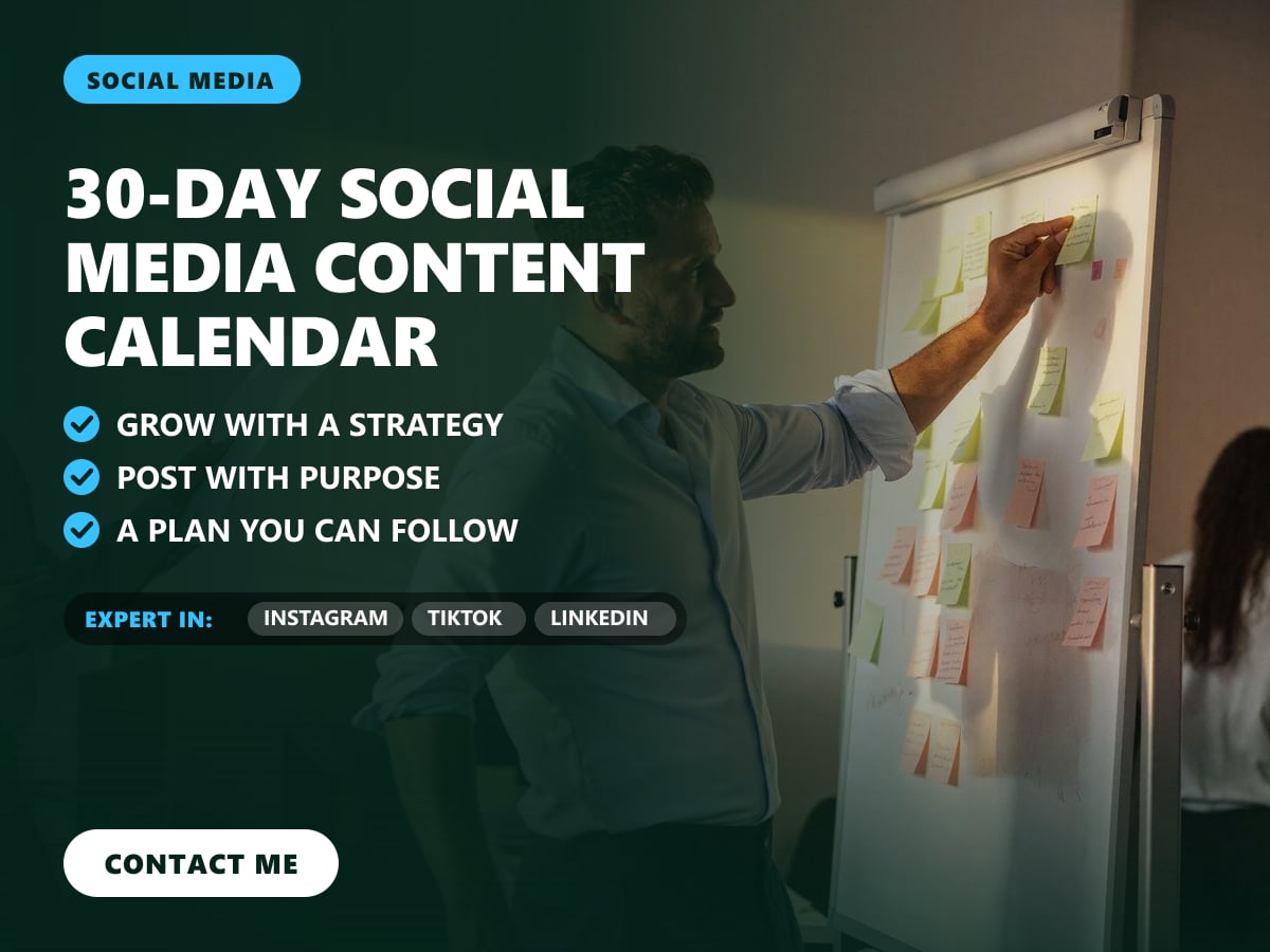 30-day social media content calendar — image 1