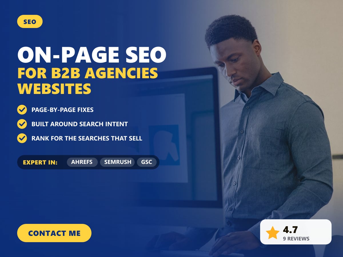 On-page SEO for B2B agencies websites — image 1