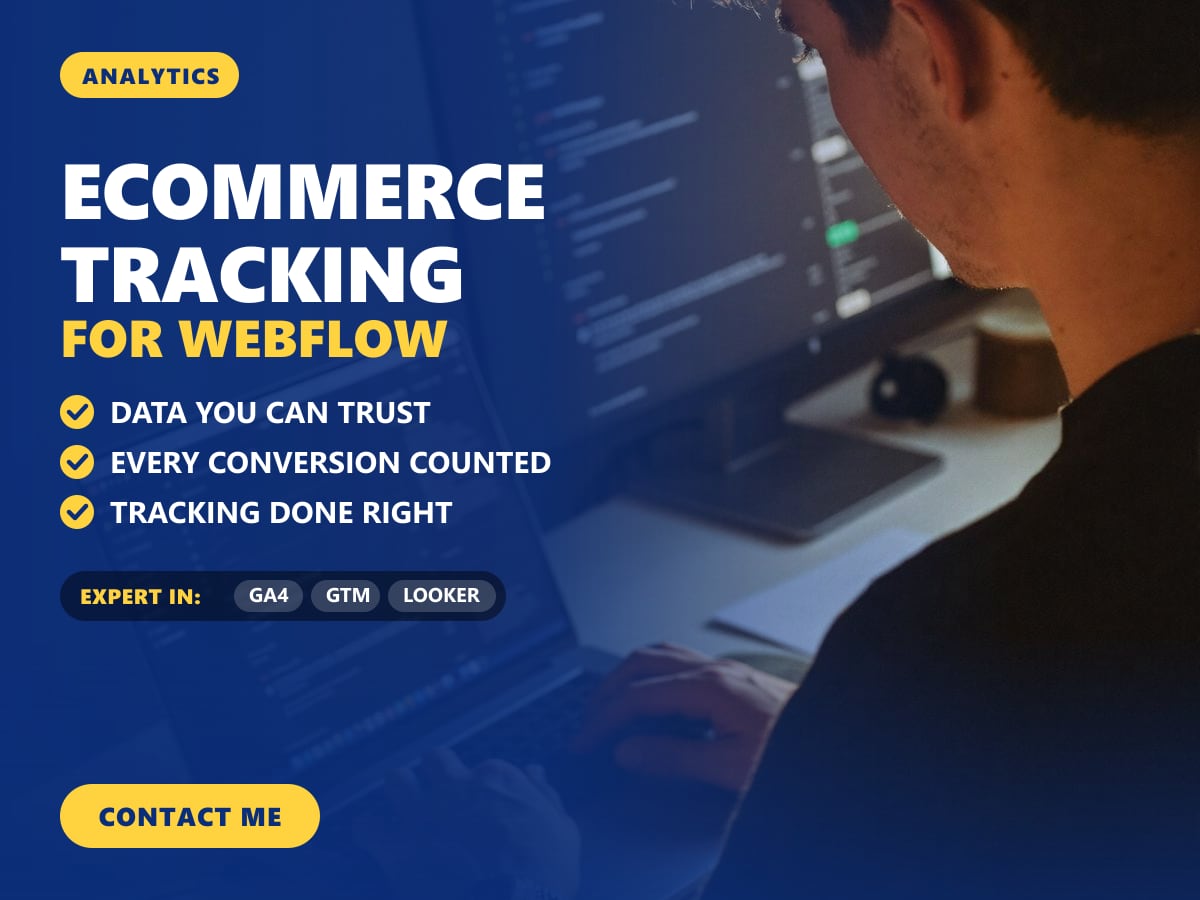 Ecommerce tracking for Webflow — image 1