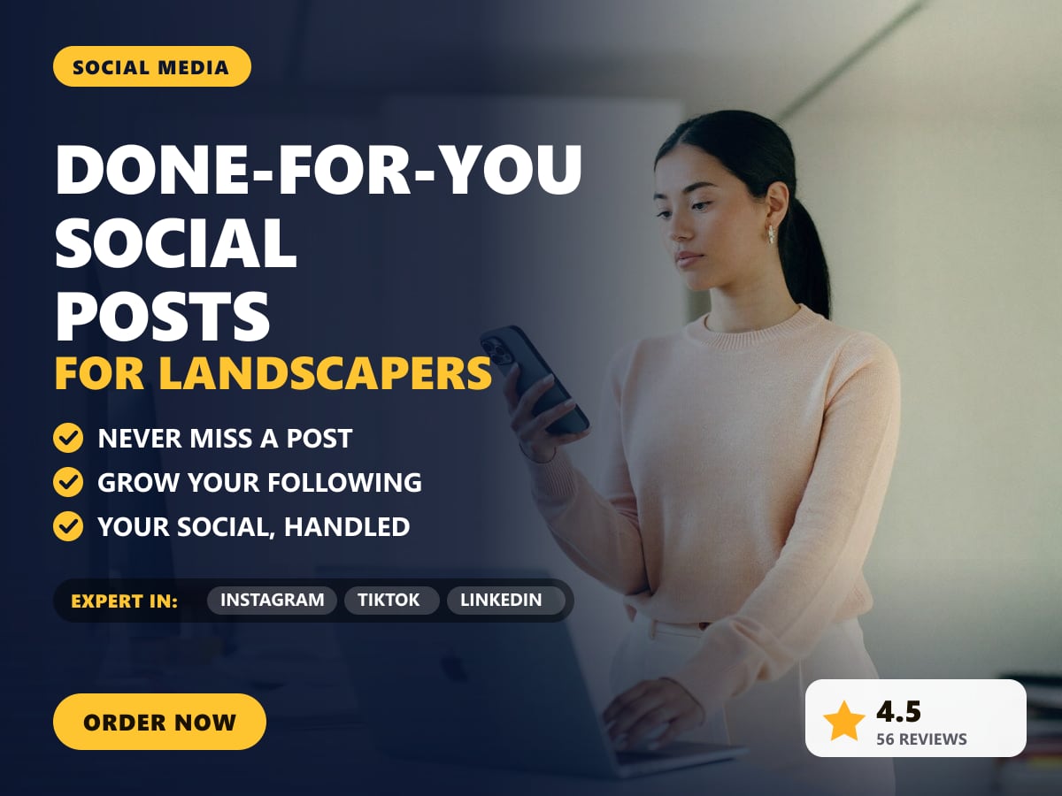 Done-for-you social posts for landscapers — image 1