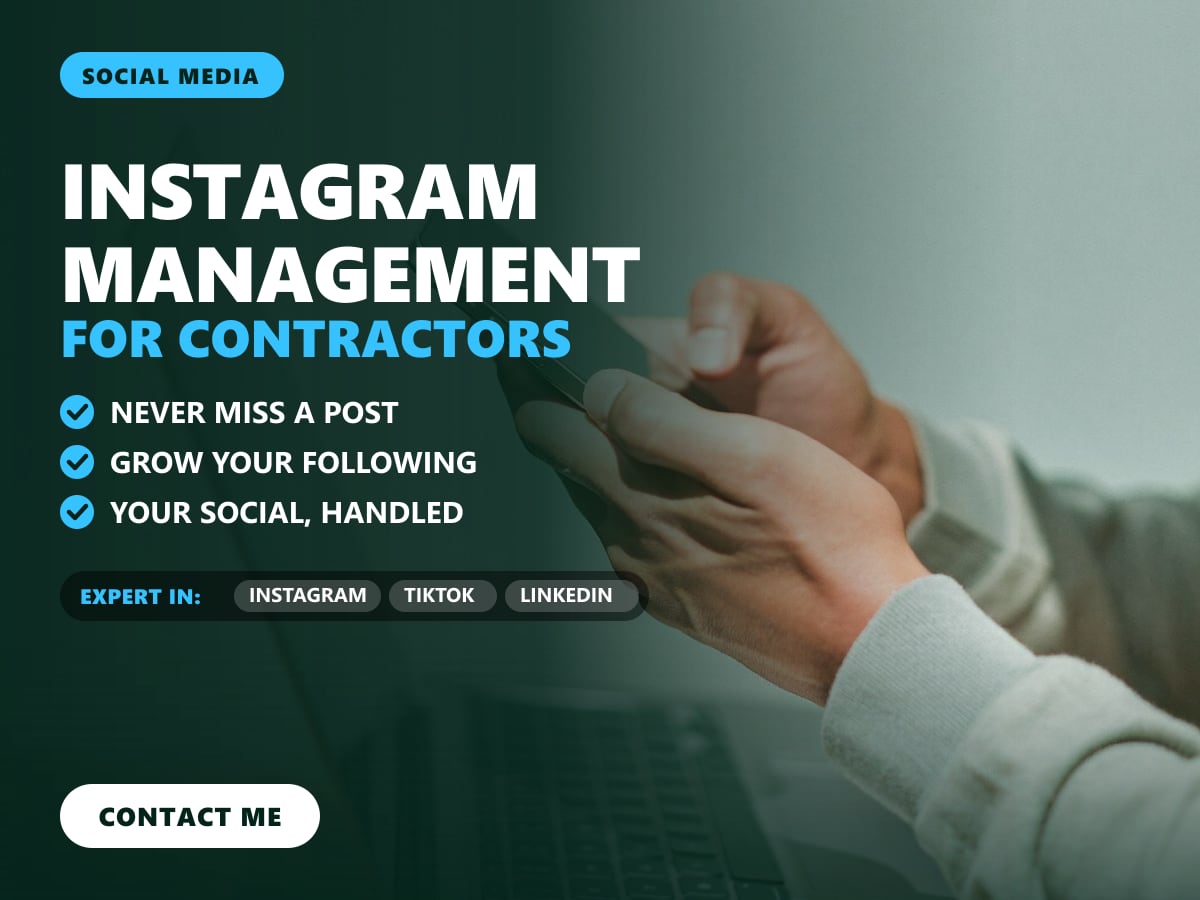 Instagram management for contractors — image 1