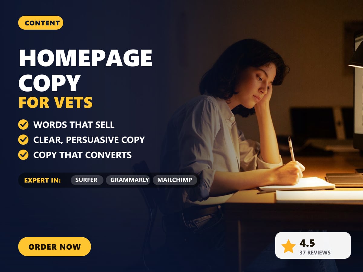 Homepage copy for vets — image 1