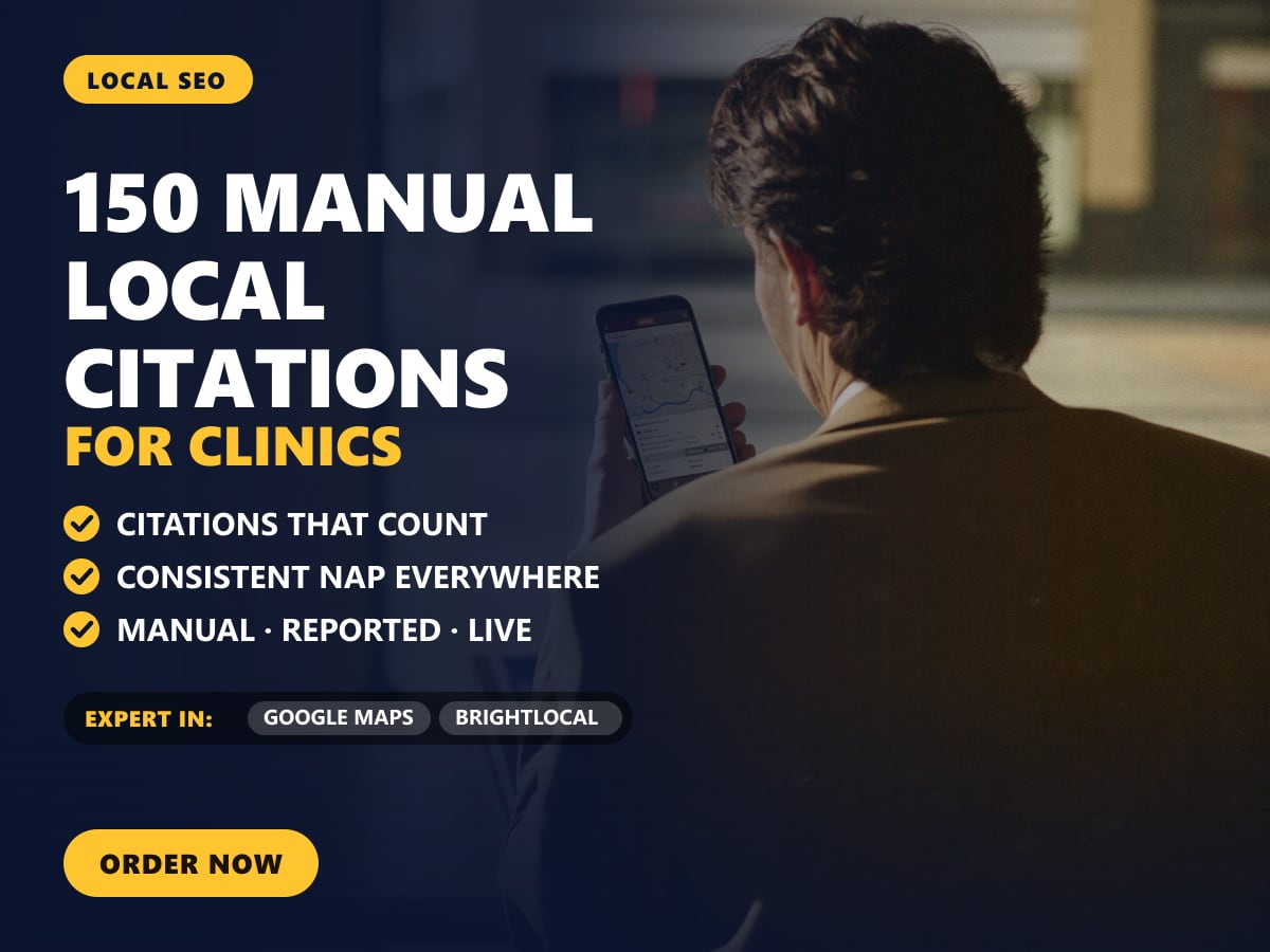 150 manual local citations for clinics — image 1