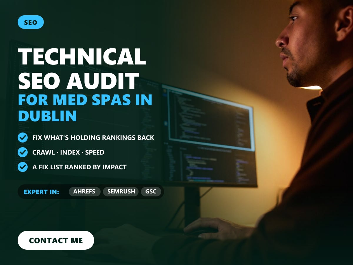 Technical SEO audit for med spas in Dublin — image 1