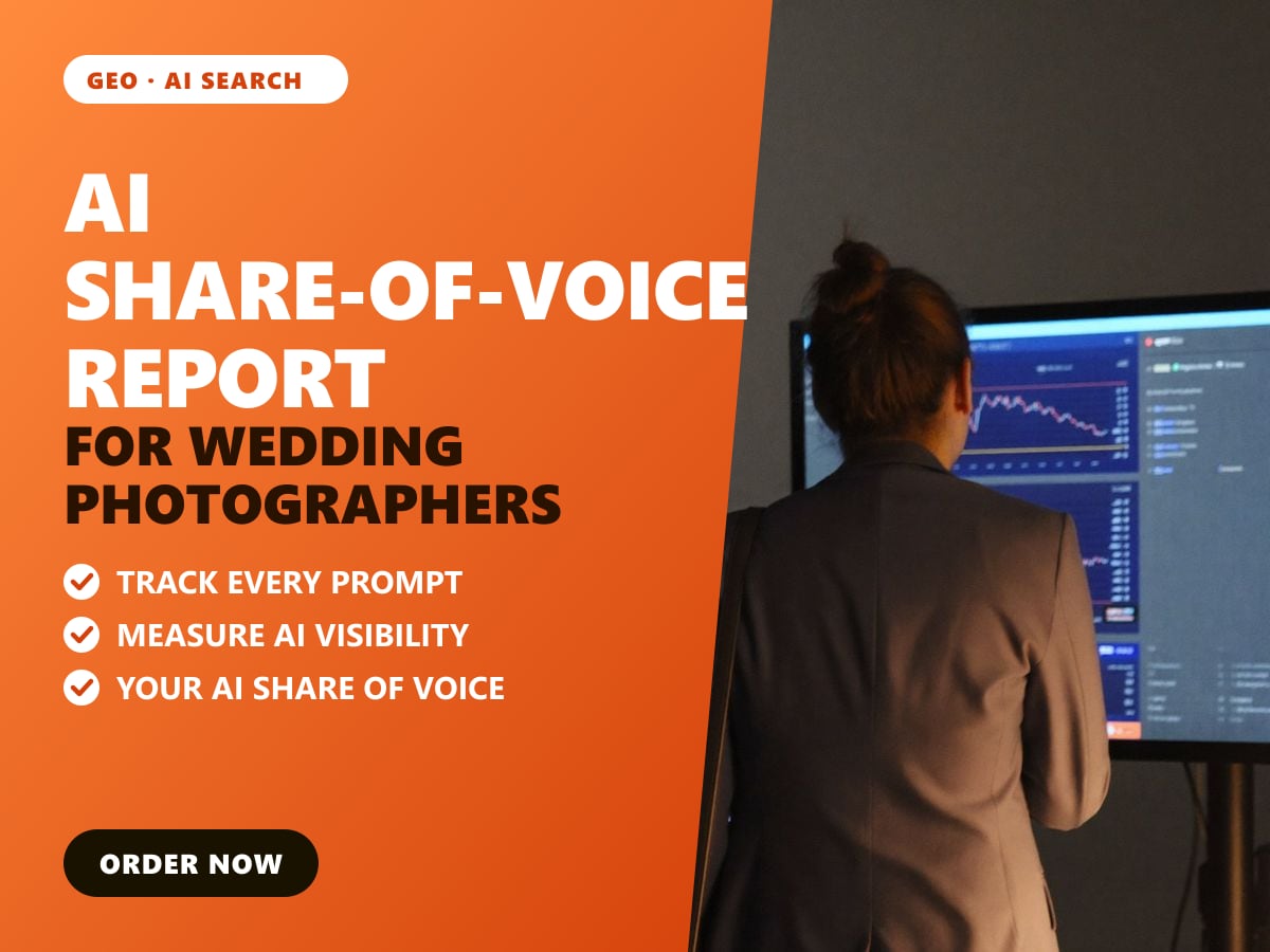 AI share-of-voice report for wedding photographers — image 1