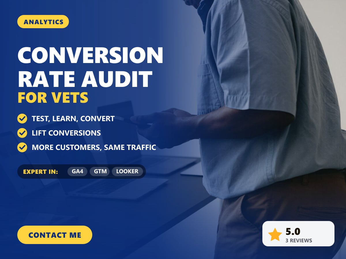 Conversion rate audit for vets — image 1