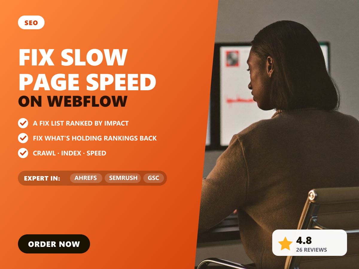 Fix slow page speed on Webflow — image 1
