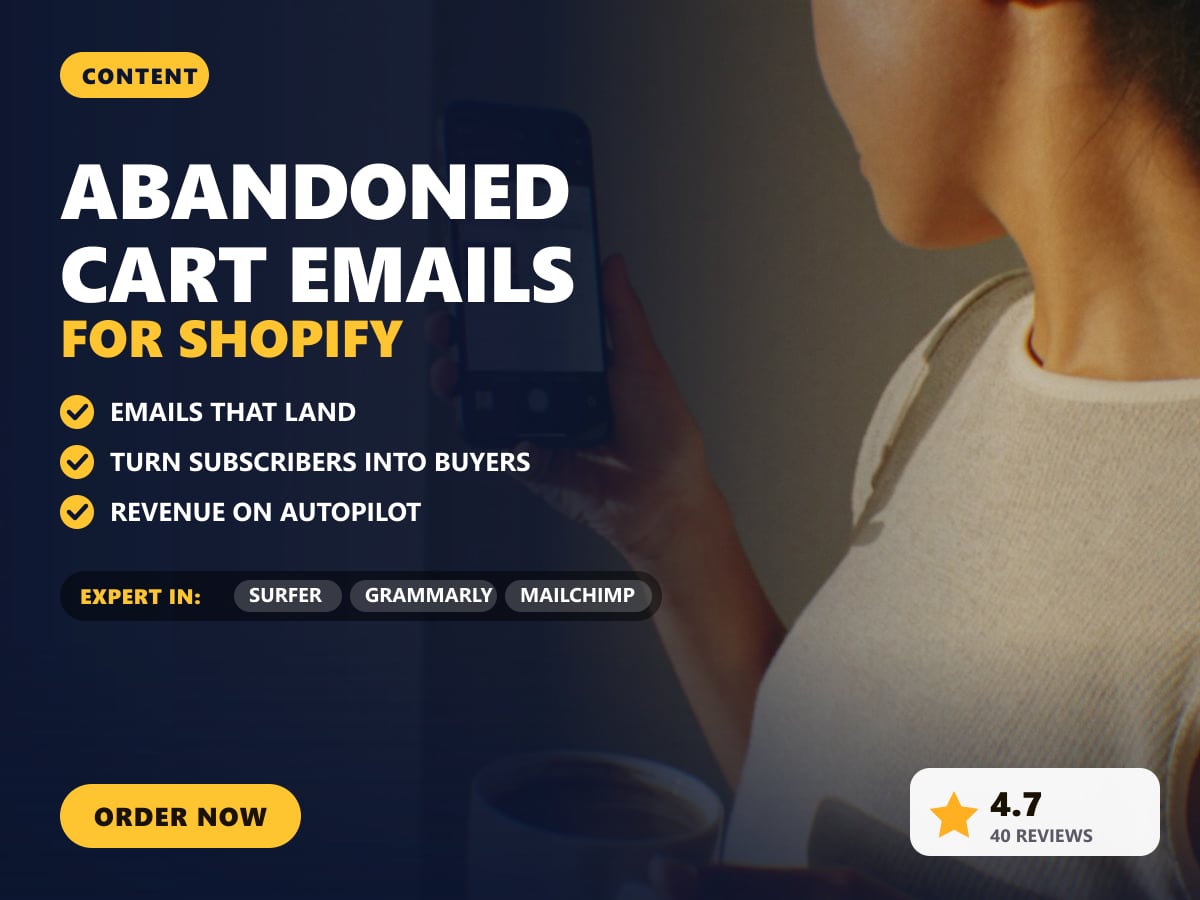 Abandoned cart emails for Shopify — image 1