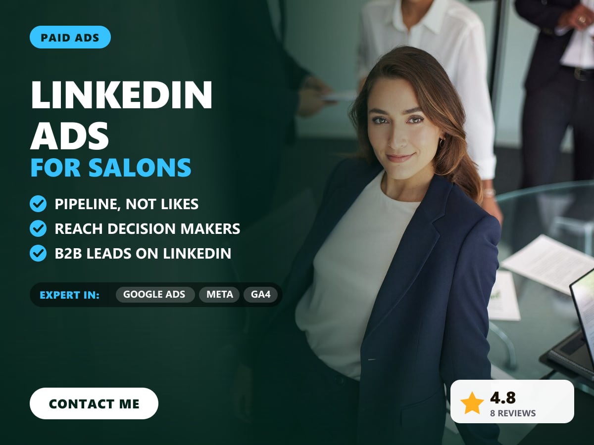 LinkedIn Ads for salons — image 1