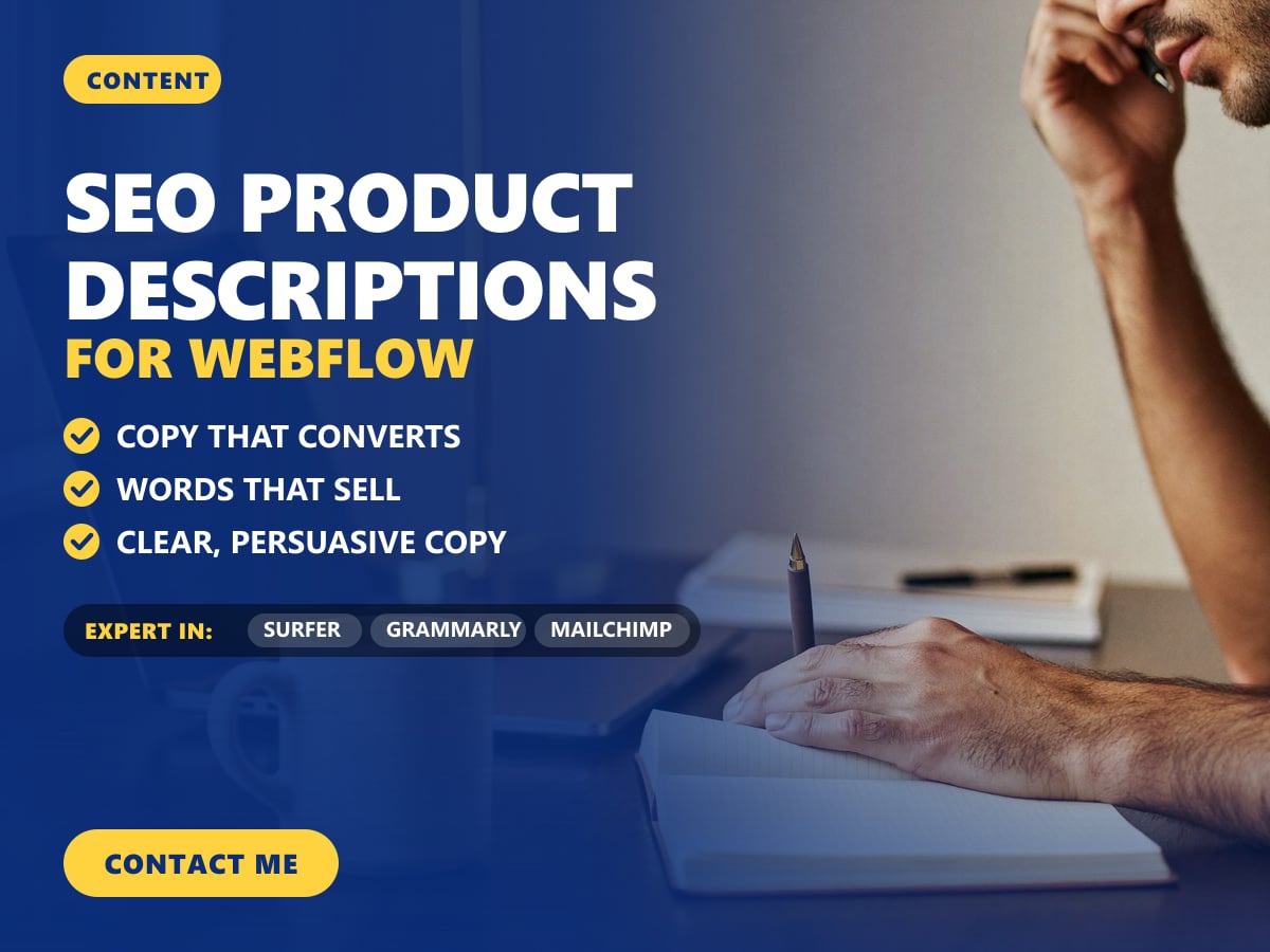 SEO product descriptions for Webflow — image 1