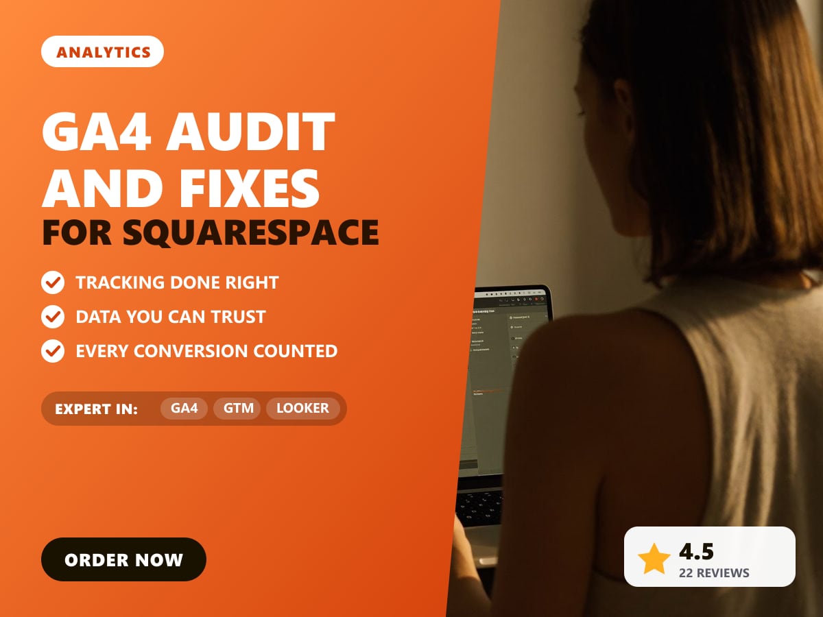 GA4 audit and fixes for Squarespace — image 1
