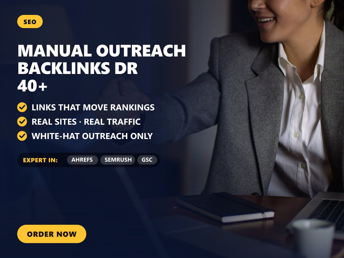Manual outreach backlinks DR 40+ — image 1