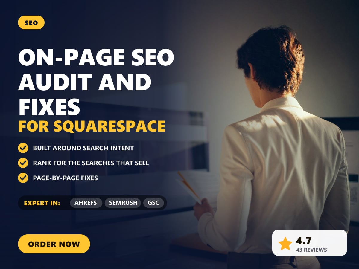 On-page SEO audit and fixes for Squarespace — image 1