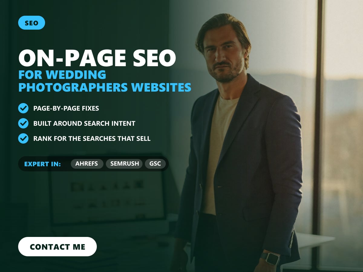 On-page SEO for wedding photographers websites — image 1
