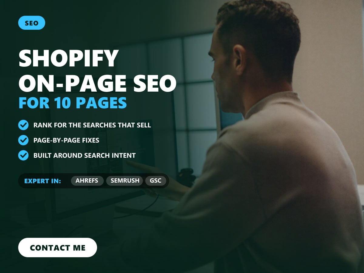 Shopify on-page SEO for 10 pages — image 1