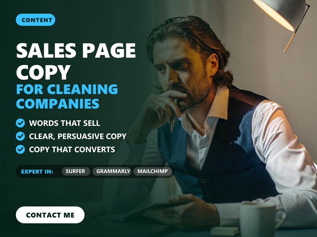 Sales page copy for cleaning companies — image 1