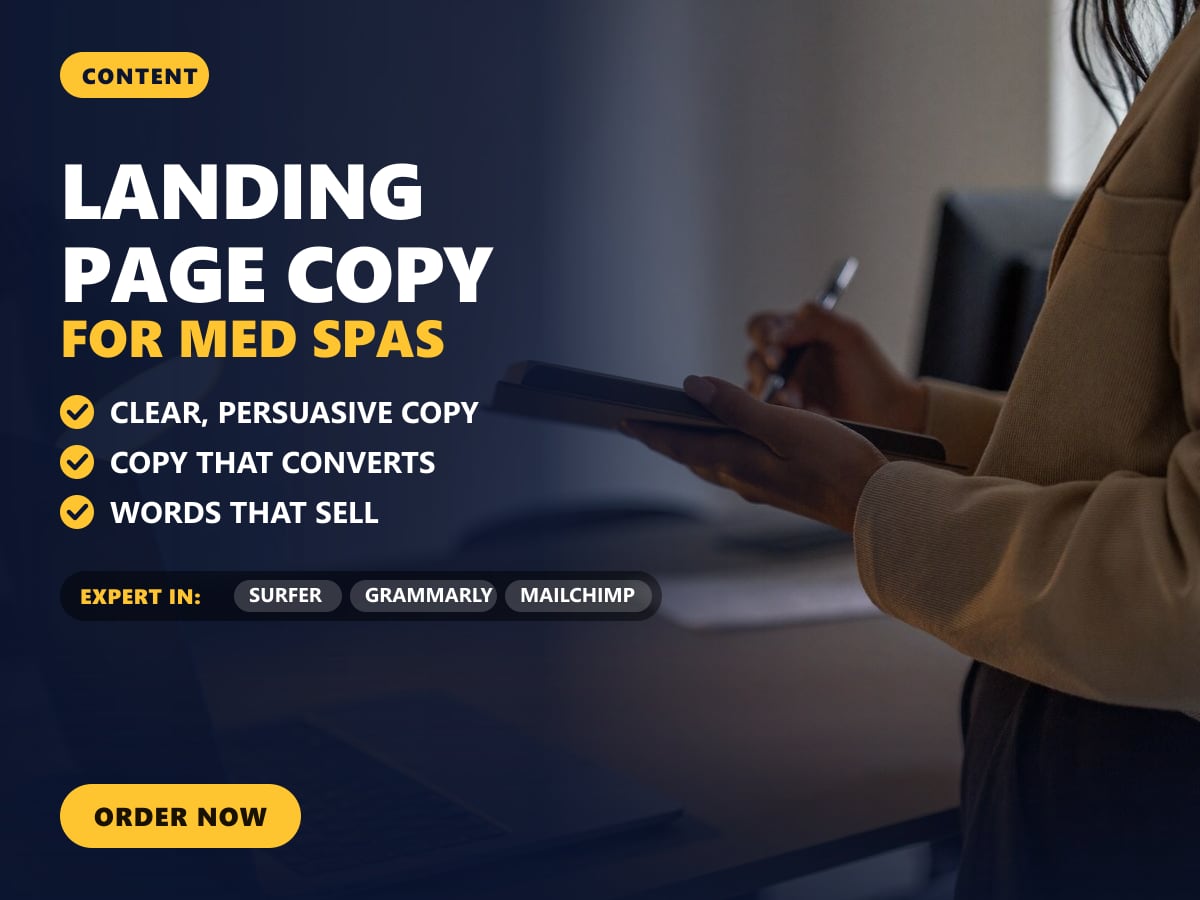 Landing page copy for med spas — image 1